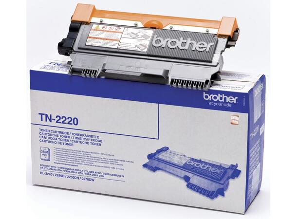 Toner BROTHER TN2220 2.6K sort 